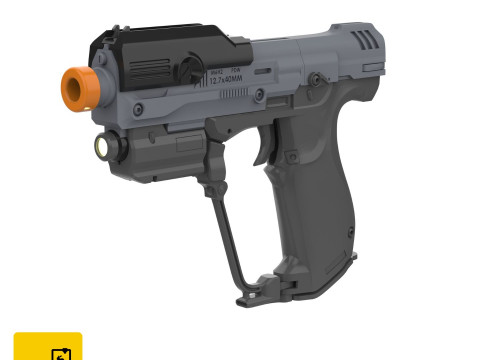 M6H2 Magnum - Halo - Printable - STL files - Personal Use Model do druku 3D