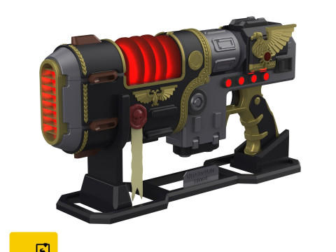 Neo-Volkite Blaster - Warhammer 40K Space Marine 2 - Printable - STL files - Personal Use 3D-printmodel