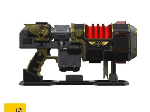 Neo-Volkite Blaster - Warhammer 40K Space Marine 2 - Para impress&atilde;o - Arquivos STL - Uso pessoal Modelo de Impressão 3D
