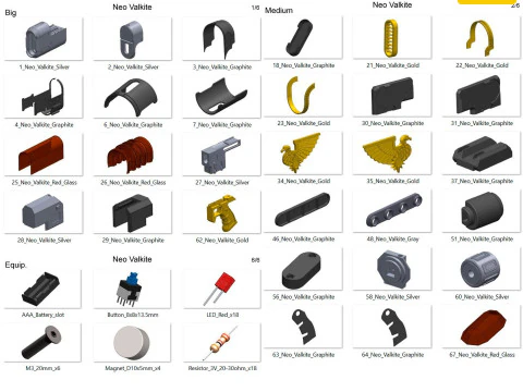 Neo-Volkite Blaster - Warhammer 40K Space Marine 2 - Para impress&atilde;o - Arquivos STL - Uso pessoal Modelo de Impressão 3D