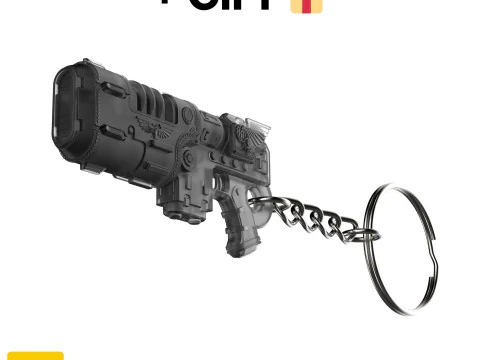 Neo-Volkite Blaster - Warhammer 40K Space Marine 2 - Para impress&atilde;o - Arquivos STL - Uso pessoal Modelo de Impressão 3D