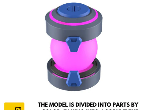 Ana Biotic Grenade - Overwatch - Printable - STL files - Personal Use 3D Print Model