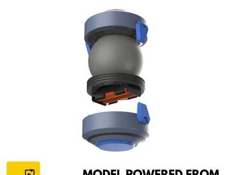 Ana Biotic Grenade - Overwatch - Printable - STL files - Personal Use 3D Print Model