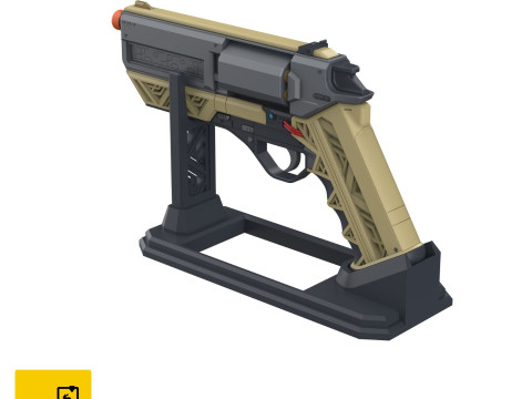 James Karras Revolver - Nobody Wants to Die - Printable - STL files - Personal Use Model Cetak 3D