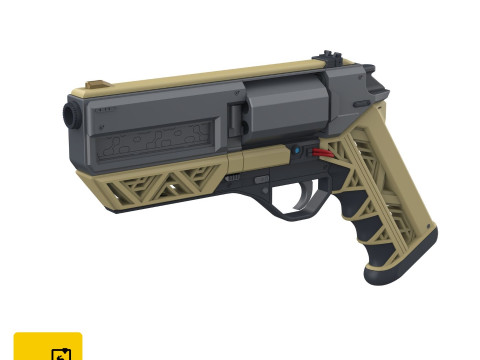 James Karras Revolver - Nobody Wants to Die - Printable - STL files - Personal Use Model Cetak 3D