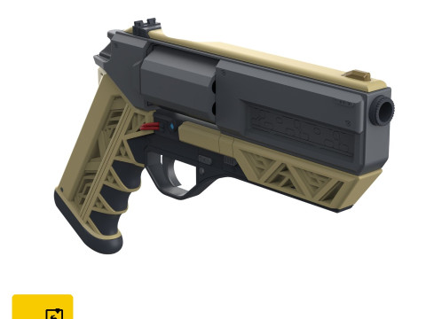 James Karras Revolver - Nobody Wants to Die - Printable - STL files - Personal Use Model Cetak 3D