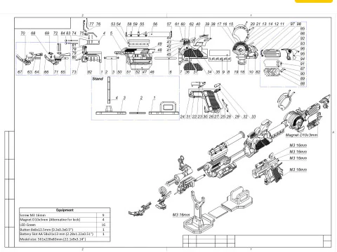 Ray Blaster Mark II COD - Stampabile - File STL - Uso personale Modello di stampa 3D