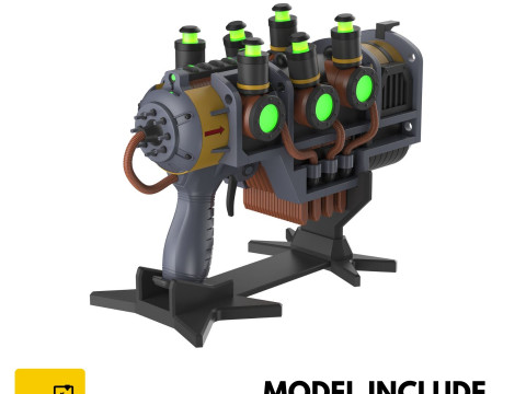 Plasma Blaster - Fallout 4 - Для печати - Файлы STL - Личное использование 3D Принт Модель