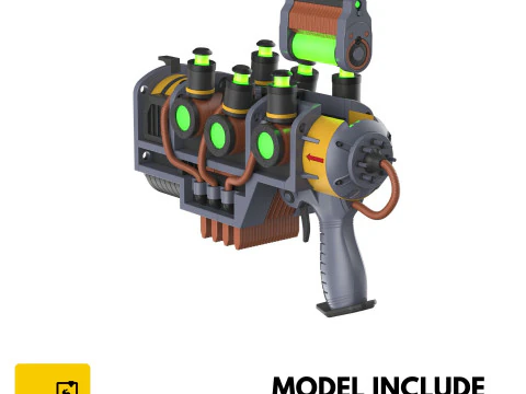 Plasma Blaster - Fallout 4 - Para impress&atilde;o - Arquivos STL - Uso pessoal Modelo de Impressão 3D