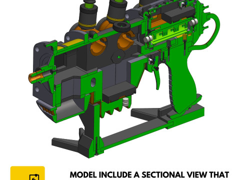 Plasma Blaster - Fallout 4 - Для печати - Файлы STL - Личное использование 3D Принт Модель