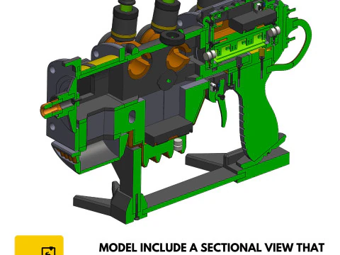 Plasma Blaster - Fallout 4 - Para impress&atilde;o - Arquivos STL - Uso pessoal Modelo de Impressão 3D