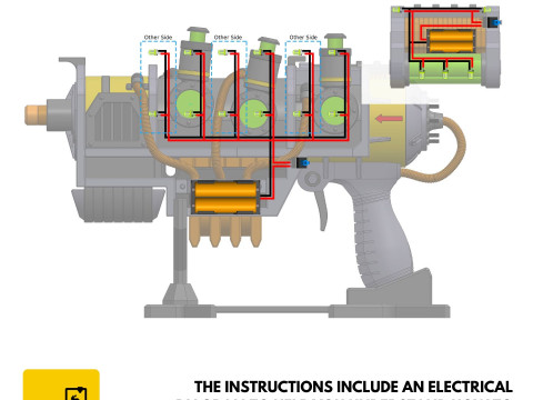Plasma Blaster - Fallout 4 - Для печати - Файлы STL - Личное использование 3D Принт Модель