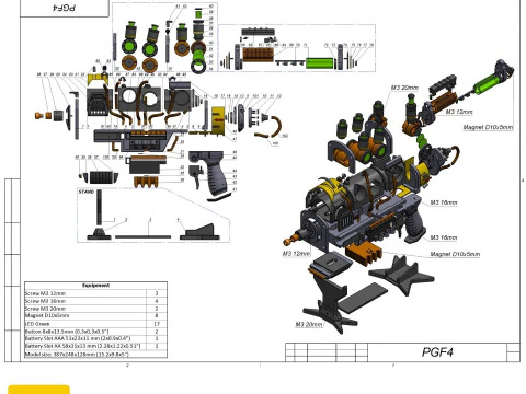Plasma Blaster - Fallout 4 - Para impress&atilde;o - Arquivos STL - Uso pessoal Modelo de Impressão 3D
