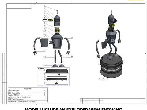 Bender - Printable - STL files - Personal Use 3D Print Model