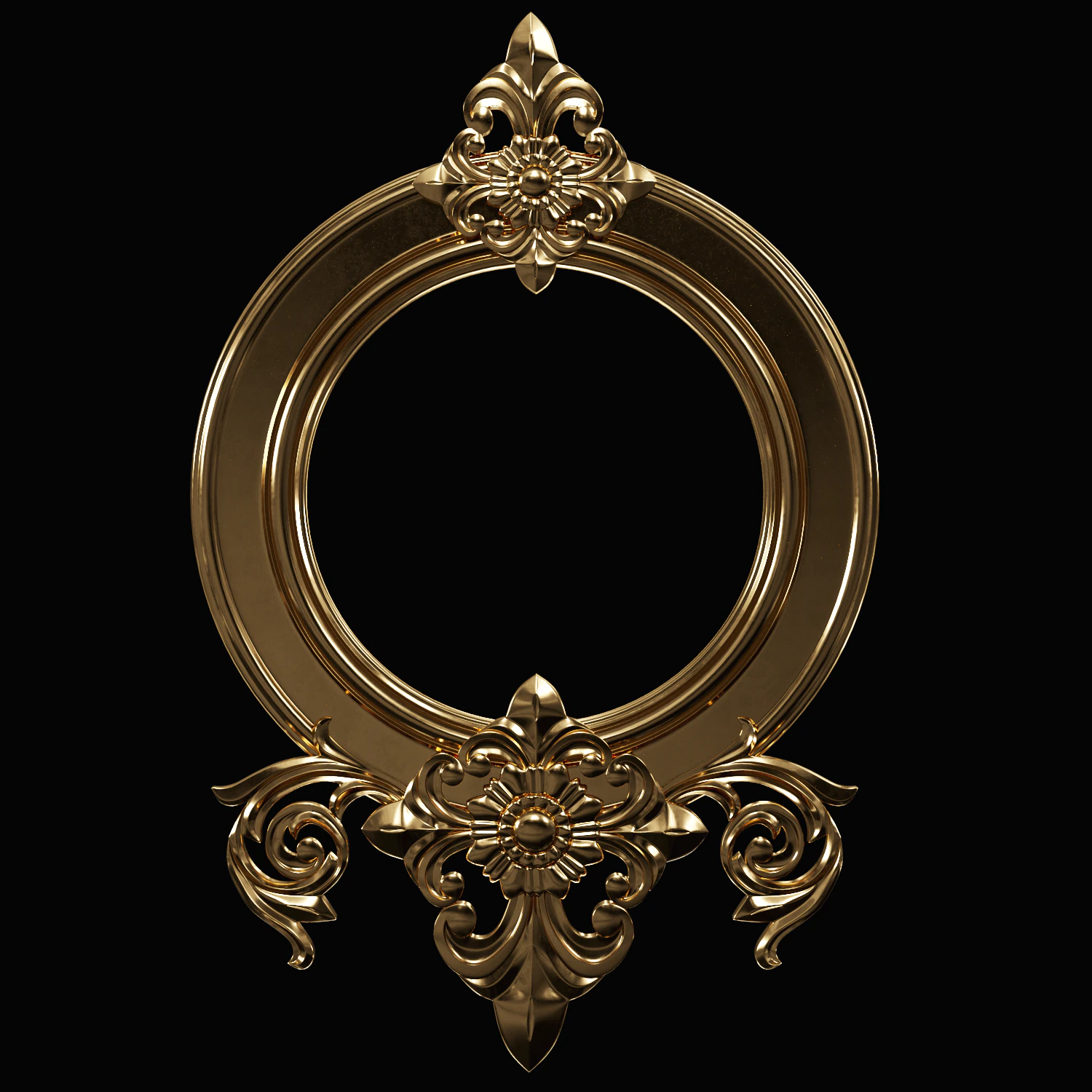 Classic Carving Decor 3D Model .c4d .max .obj .3ds .fbx .stl .blend 