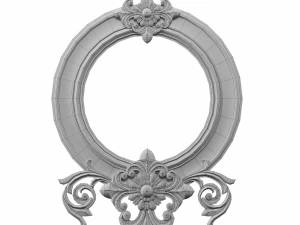 Classic Carving Decor 3D Model