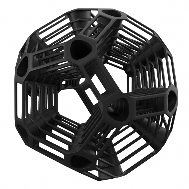 3D geometric shape 4 3D-Druckmodell .c4d .max .obj .3ds .fbx .stl .blend 