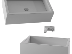 Stone washbasin Model 3D