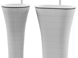Amedeo Freestanding Washbasin 3D Model