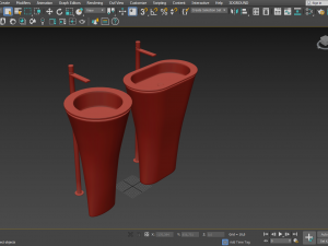 Amedeo Freestanding Washbasin 3D Model