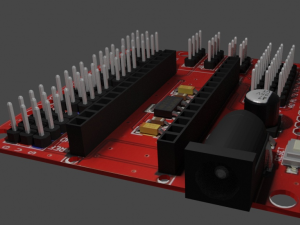 Arduino Nano V3 Servo Shield microcontroller 3D Модель