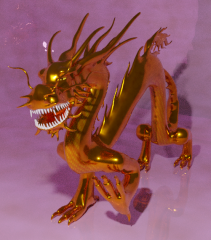 Gold Chinese beautiful Dragon 3D Model .c4d .max .obj .3ds .fbx .stl .blend 