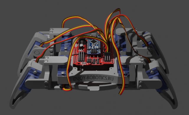 Enjoy robotics quadruped Model 3D .c4d .max .obj .3ds .fbx .stl .blend 