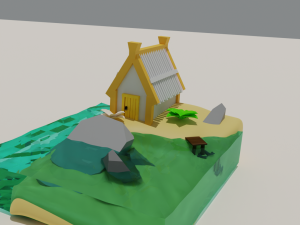 House by the sea 3D Model