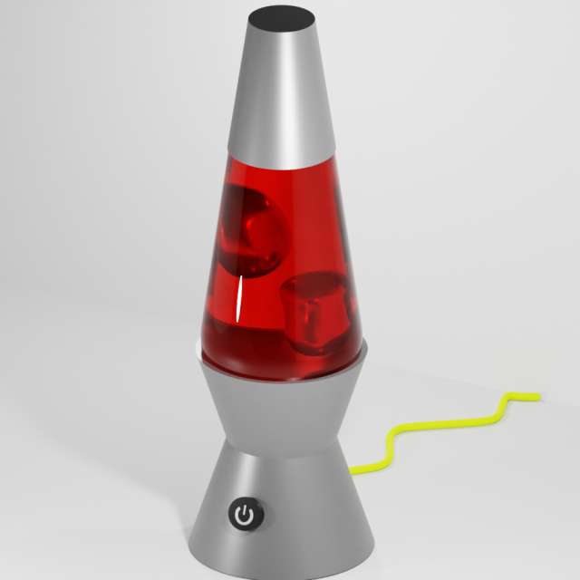 Lava lamp 3D Model .c4d .max .obj .3ds .fbx .stl .blend 