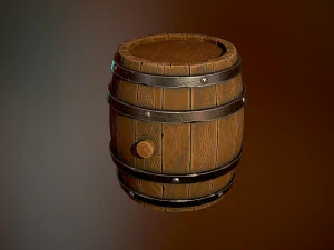 Tong kayu bergaya Model 3D