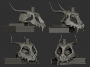 Fantasy scull 3D Model