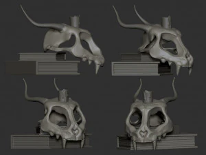 Fantasy scull 3D Model