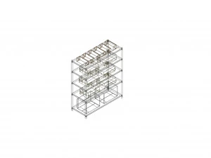 Etag&egrave;res en fer Modèle 3D