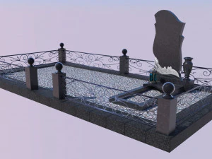 Tomb stones 3D Model