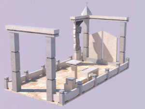 Tomb stones 3D Model