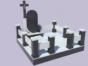 Tomb stones 3D Model