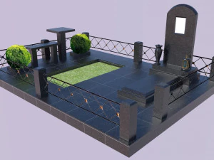 Tomb stones 3D Model