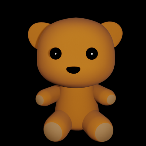 Bear toy Model 3D .c4d .max .obj .3ds .fbx .stl .blend 