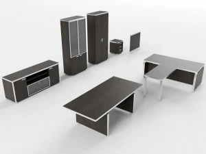 Комплект мебели для кухни и гостиной 3D Модель