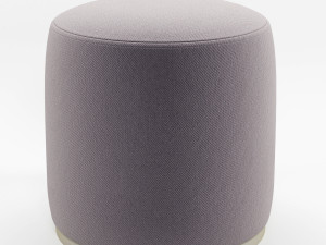 Hedrick Upholstered Ottoman 3D 模型