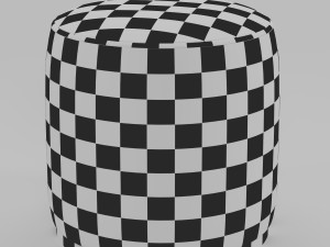 Hedrick Upholstered Ottoman 3D मॉडल