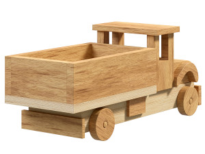 Wooden Truck 3D 모델