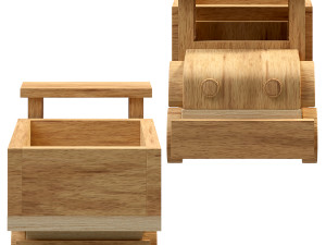 Wooden Truck 3D 모델