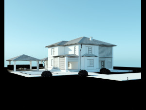 Villa for family 1 Modèle 3D