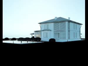Villa for family 1 Modèle 3D