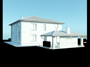 Villa for family 1 Modèle 3D