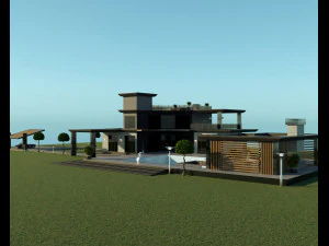 가족 3용 빌라 3D 모델