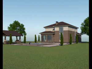 Villa for family 4 3D Model