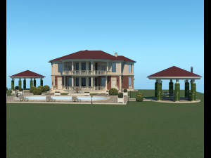 Villa for family 5 Modelo 3D
