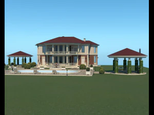 가족 5용 빌라 3D 모델